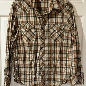 Lucky Brand Multicolor Plaid Casual Shirt